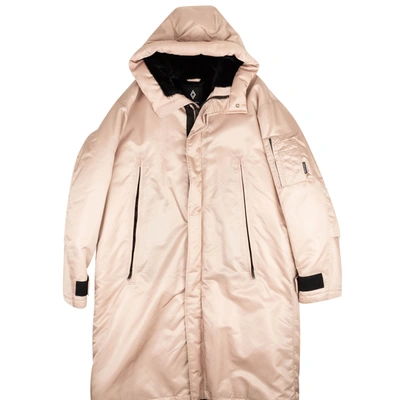 Marcelo Burlon County Of Milan Dust Pink 'unlimited Rides' Parka Coat