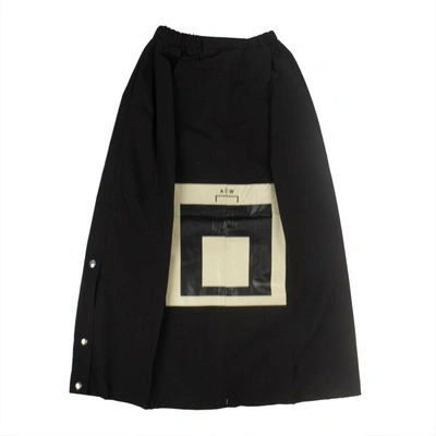 A-cold-wall* * Women's Cotton Snap Midi Skirt - Black