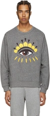 KENZO KENZO GREY EYE SWEATSHIRT,F765SW0554XC