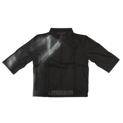 A-cold-wall* Men's Black Spray Paint Logo Track Shirt