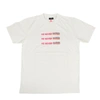 MARCELO BURLON COUNTY OF MILAN WHITE COTTON HE NEVER CARED T-SHIRT