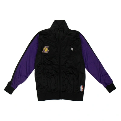 Marcelo Burlon County Of Milan Marcelo Burlon X Nba La Lakers Zip-up Track Jacket - Black