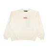 HOOD BY AIR WHITE PATCHES CREWNECK SWEATSHIRT