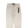 AMIRI WHITE CROPPED STRAIGHT STACK JEANS