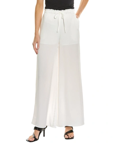 Fate Hammered Satin Pant In White