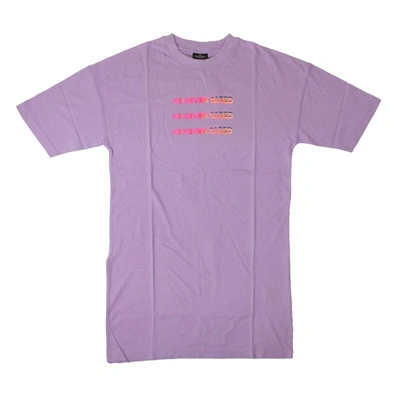 Marcelo Burlon County Of Milan Lilac 'he Never Cared' Dress In Purple