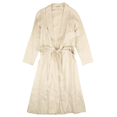 A Beige Belt Tie Blzer Dress