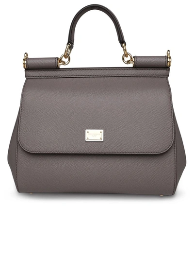 Dolce & Gabbana Grey Leather 'sicily' Bag