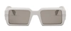 FENDI FE 40073 U 20E RECTANGLE SUNGLASSES