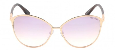 Tom Ford Penelope Ft0320 28z Cat Eye Sunglasses In Pink
