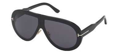 Tom Ford Troy M Ft0836 01a Aviator Sunglasses In Grey