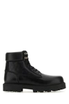 GIVENCHY GIVENCHY MAN BLACK LEATHER SHOW ANKLE BOOTS