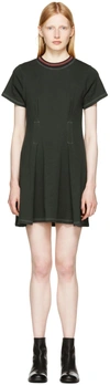 ECKHAUS LATTA Black Topstitched T-Shirt Dress