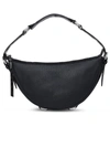 By Far Black Leather Handbag With Silver-colored Details Woman