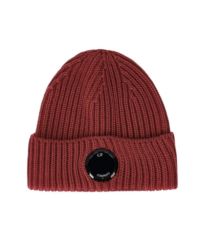 Cp Company X Clarks Ketchup Ribbed Beanie In Red