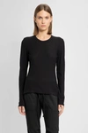 James Perse Woman Black T-shirts In Black