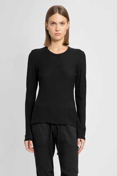 James Perse Woman Black T-shirts
