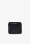 Bottega Veneta Compact Zip Around Wallet In Black