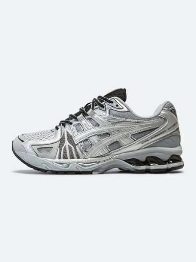 Asics Gel-kayano 14 "white/pure Silver" Sneakers In Metallic