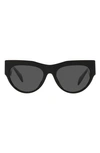 Versace Womens Black Ve4440u Branded-arm Cat-eye Acetate Sunglasses In Black