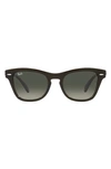Ray Ban 53mm Gradient Square Sunglasses In Grey Flash