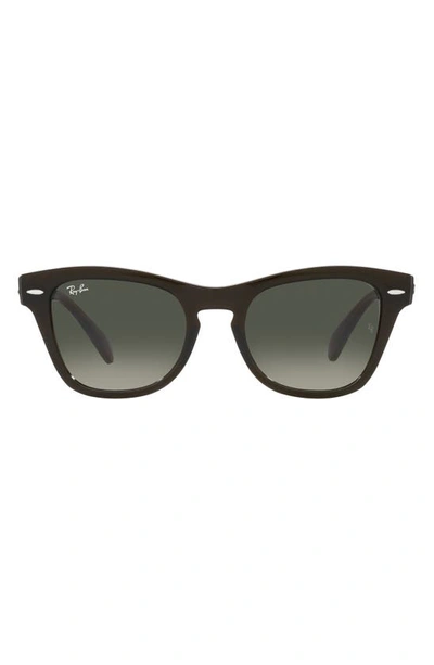 Ray Ban 53mm Gradient Square Sunglasses In Grey Flash