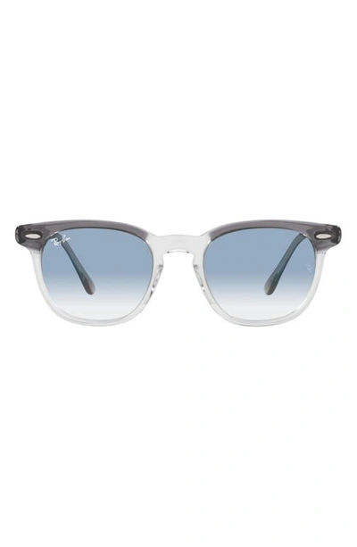 Ray Ban Hawkeye 54mm Gradient Square Sunglasses In Trans Grey