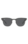 Ray Ban Clubmaster 51mm Sunglasses In Dark Grey
