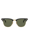 RAY BAN CLUBMASTER 51MM SQUARE SUNGLASSES
