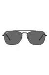 Ray Ban Ray-ban New Caravan 58mm Square Sunglasses In Black