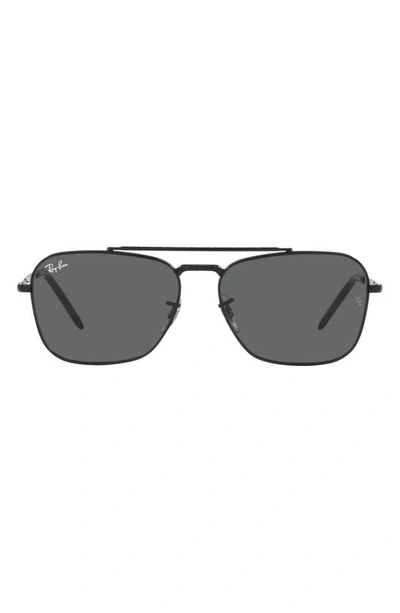 Ray Ban New Caravan 55mm Square Sunglasses In Black