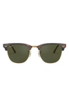Ray Ban Men's Clubmaster 55mm Acetate Sunglasses In Tortoise