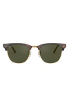 Ray Ban Ray-ban Clubmaster 55mm Square Sunglasses In Tortoise