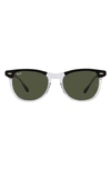 Ray Ban Eagle Eye 56mm Gradient Pillow Sunglasses In Green