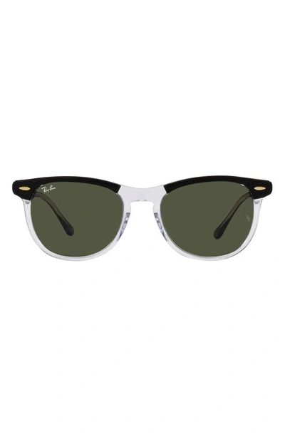 Ray Ban Eagle Eye 53mm Pillow Sunglasses In Green