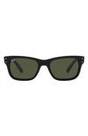 Ray Ban Mr. Burbank 52mm Rectangular Sunglasses In Black