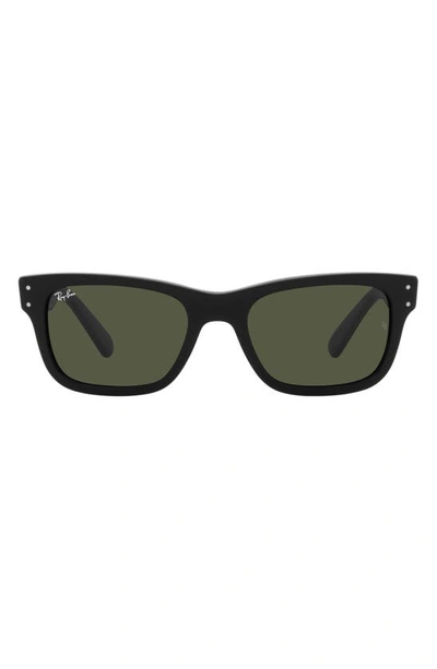 Ray Ban Mr. Burbank 52mm Rectangular Sunglasses In Black