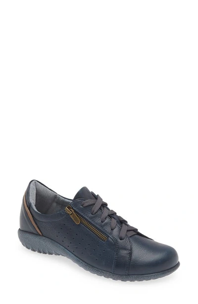 Naot Moko Zip Sneaker In Soft Ink/ Bark Nubuck