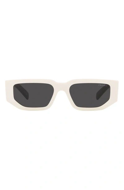 PRADA 56MM RECTANGULAR SUNGLASSES