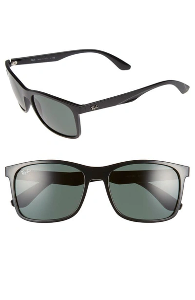 Ray Ban 57mm Retro Sunglasses In Black
