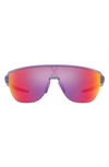 Oakley Corridor 142mm Semi Rimless Prizm™ Polarized Shield Sunglasses In Lilac