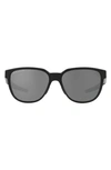 Oakley Actuator 57mm Polarized Rectangular Sunglasses In Matte Black