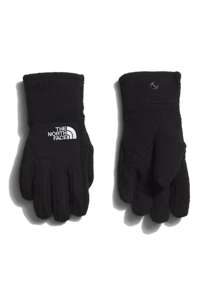 The North Face Kids' Denali Etip™ Recycled Polyester & Recycled Nylon Gloves In Tnf Black