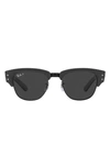 Ray Ban Mega Clubmaster 53mm Polarized Transition Square Sunglasses In Black Grey