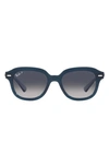 Ray Ban Erik Sunglasses Opal Dark Blue Frame Blue Lenses Polarized 53-20 In Dark Blue