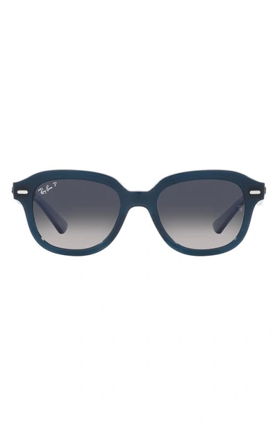 Ray Ban Erik Round-frame Sunglasses In Blue Gradient