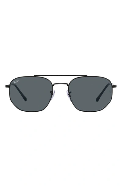 Ray Ban 54mm Irregular Sunglasses In Black