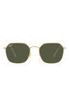 Ray Ban Jim 53mm Irregular Sunglasses In Gold Flash