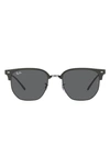 Ray Ban New Clubmaster 51mm Irregular Sunglasses In Dark Grey