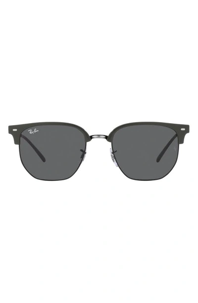 Ray Ban New Clubmaster 51mm Irregular Sunglasses In Dark Grey